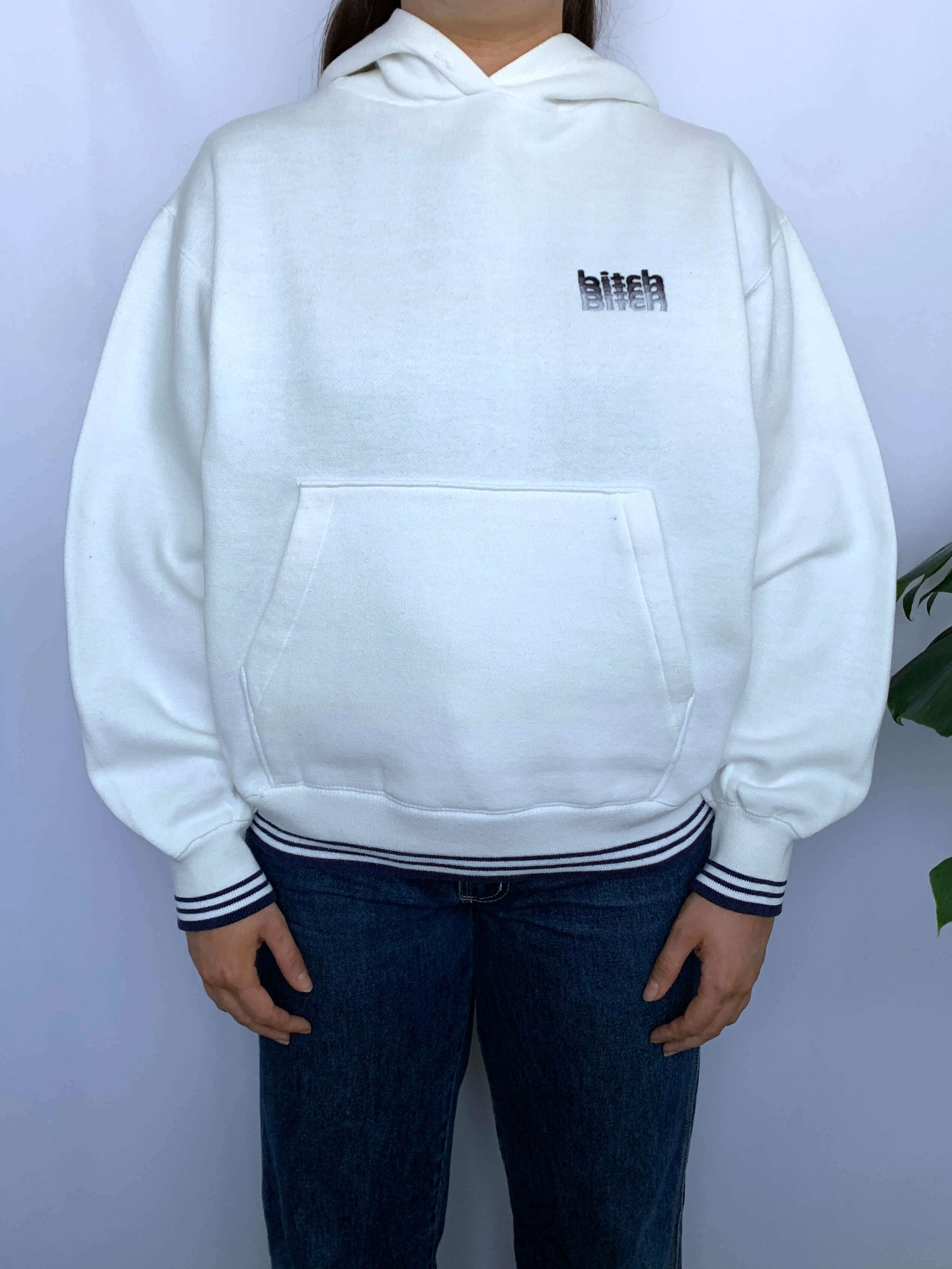 90S BITCH SKATEBOARDS EMBROIDERED HOODIE - 8 – Recycled Surfwear