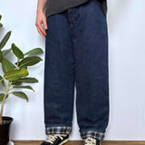THICK DICKIES FLANNEL LINED JEANS - W37