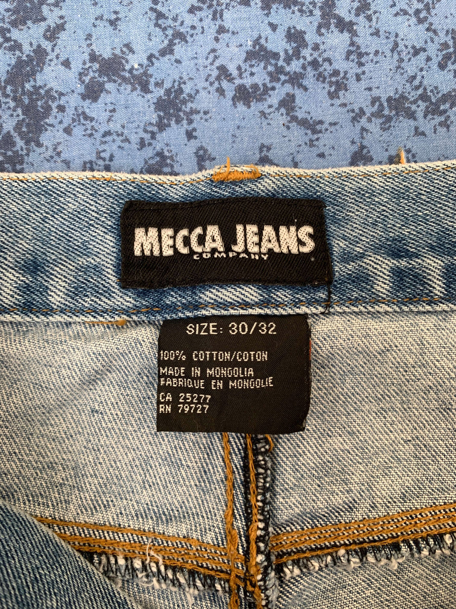 VINTAGE MECCA LIGHT WASH CARGO JEANS - W29/30