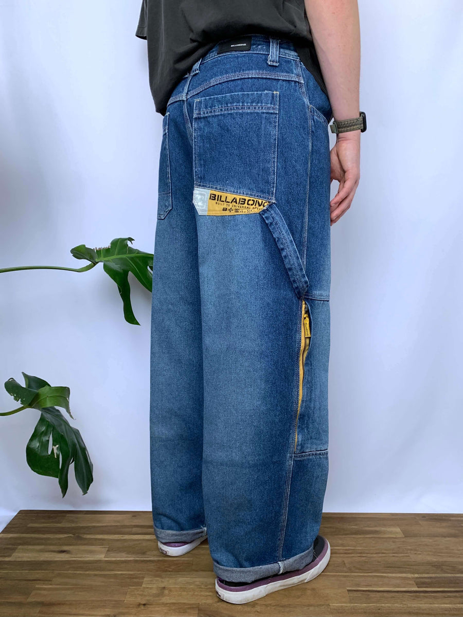 RARE VINTAGE BILLABONG DOUBLE-KNEE CARGO/CARPENTER JEANS - W33