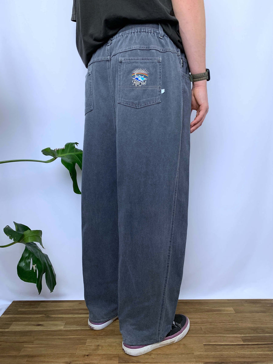 RARE 90S RIP CURL EMBROIDERED TRACKSUIT PANTS