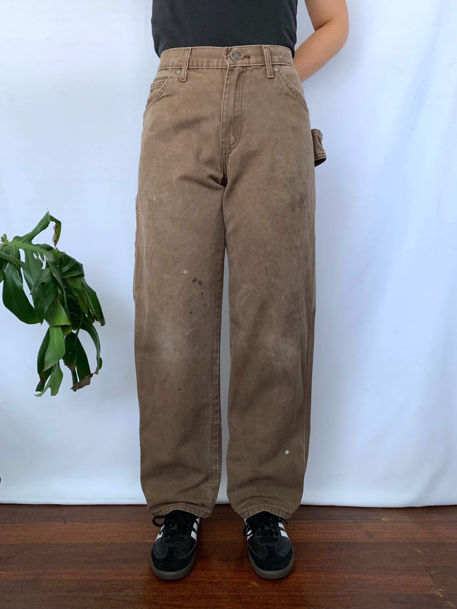 FADED BROWN DICKIES CARPENTERS - W30