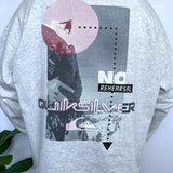 RARE VINTAGE QUIKSILVER HUGE GRAPHIC CREWNECK - M/L