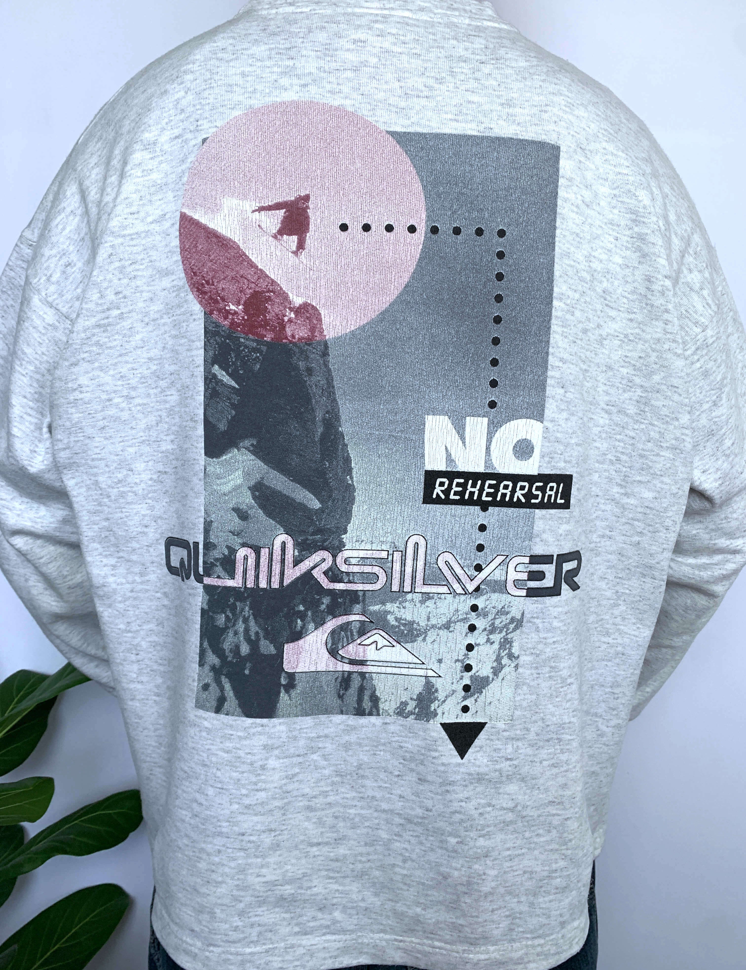 RARE VINTAGE QUIKSILVER HUGE GRAPHIC CREWNECK - M/L