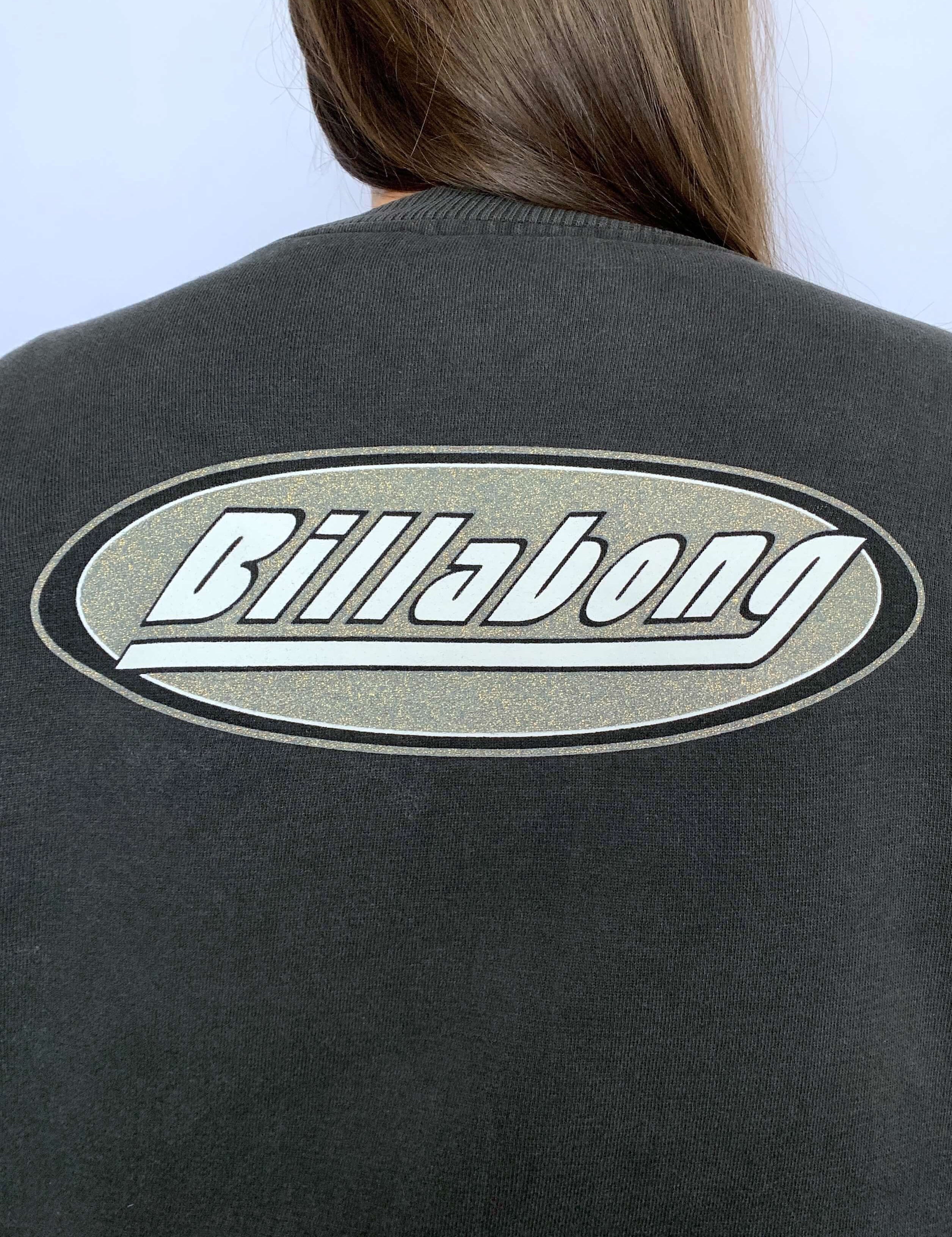 FADED VINTAGE BILLABONG SPARKLY GRAPHIC CREWNECK - 6