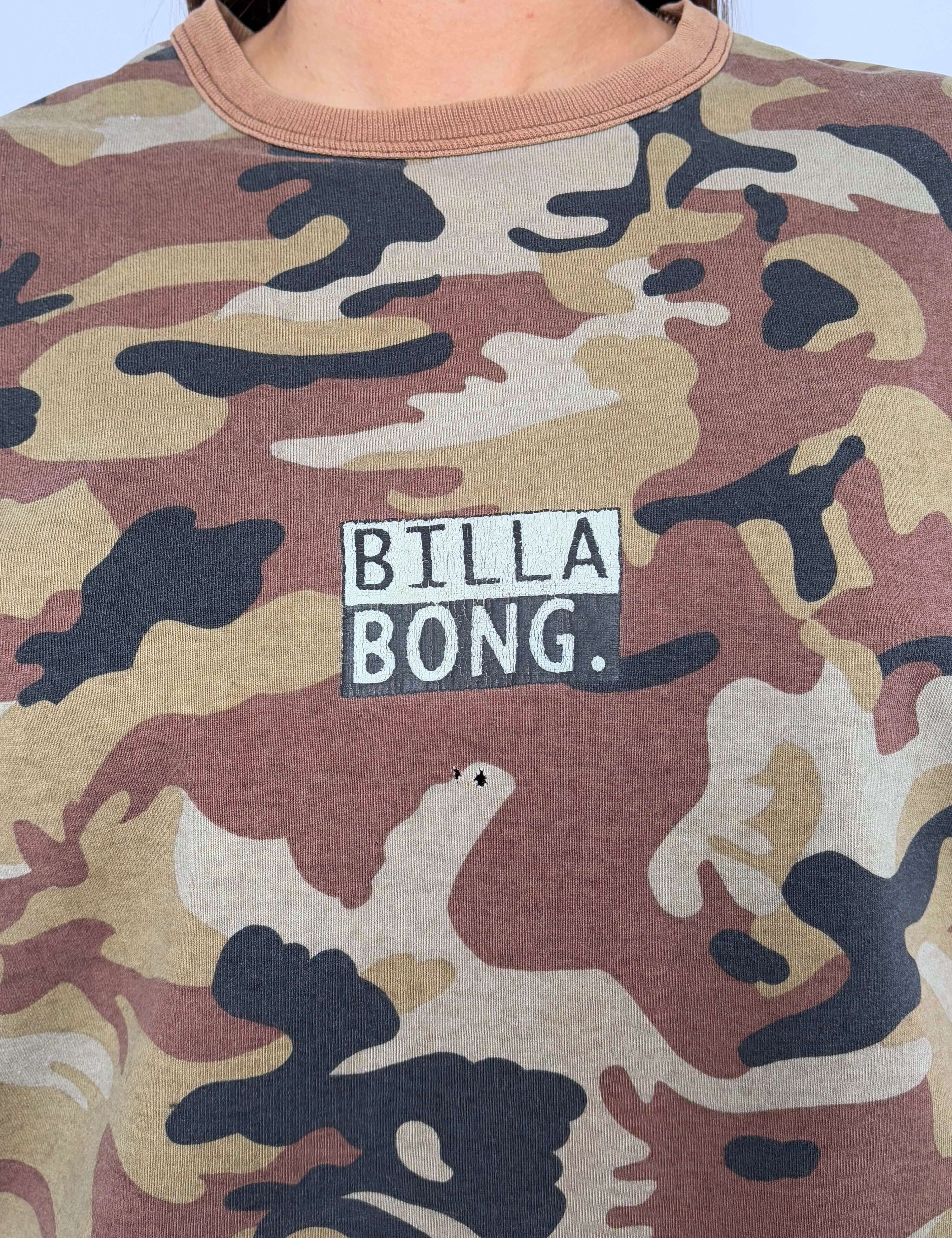 CAMO VINTAGE BILLABONG SPELLOUT TEE - M