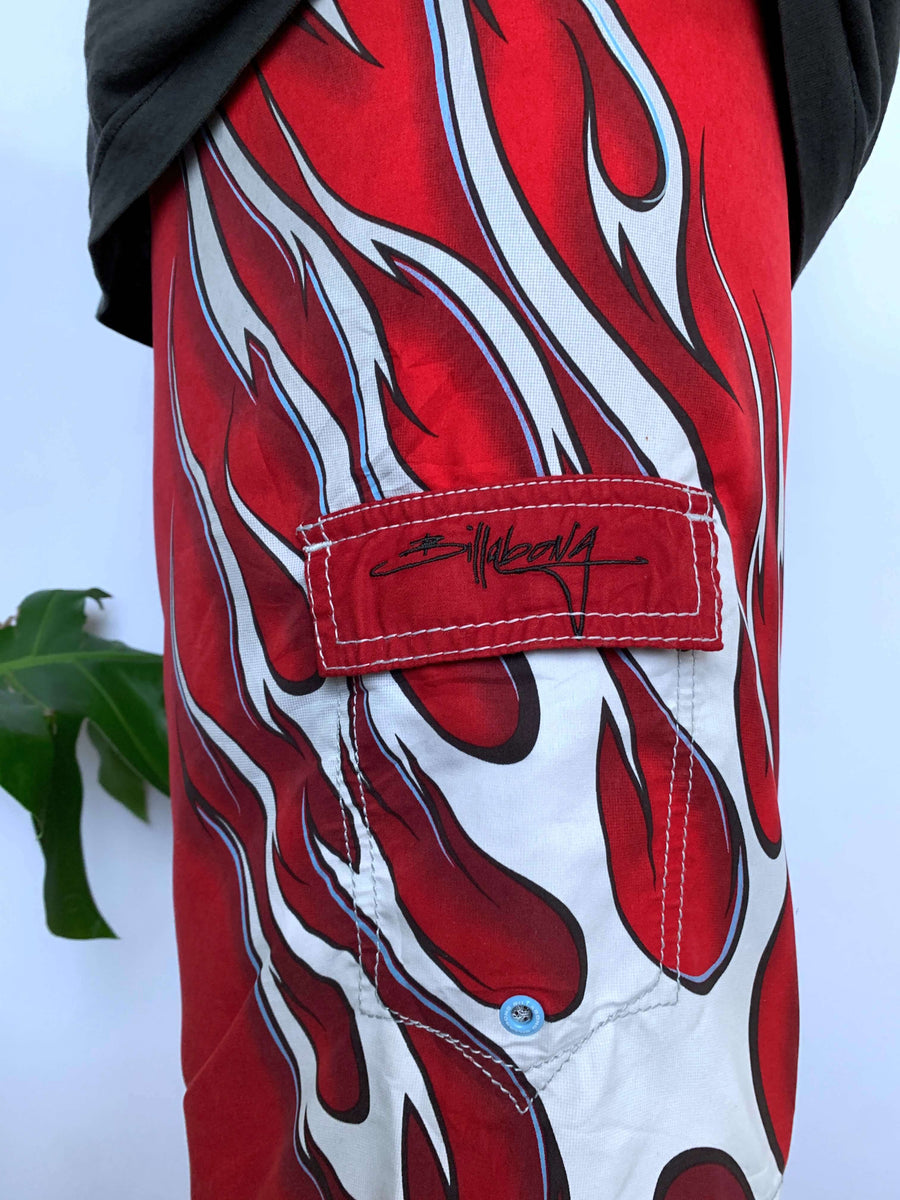 RARE Y2K BILLABONG FLAME BOARDIES - W29