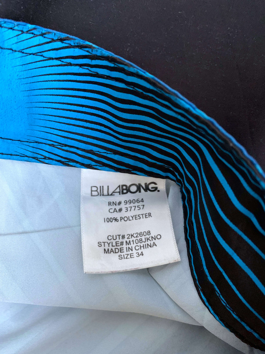 Y2K BILLABONG ANDY IRONS PLATINUM QUADSTRETCH BOARDIES - W34