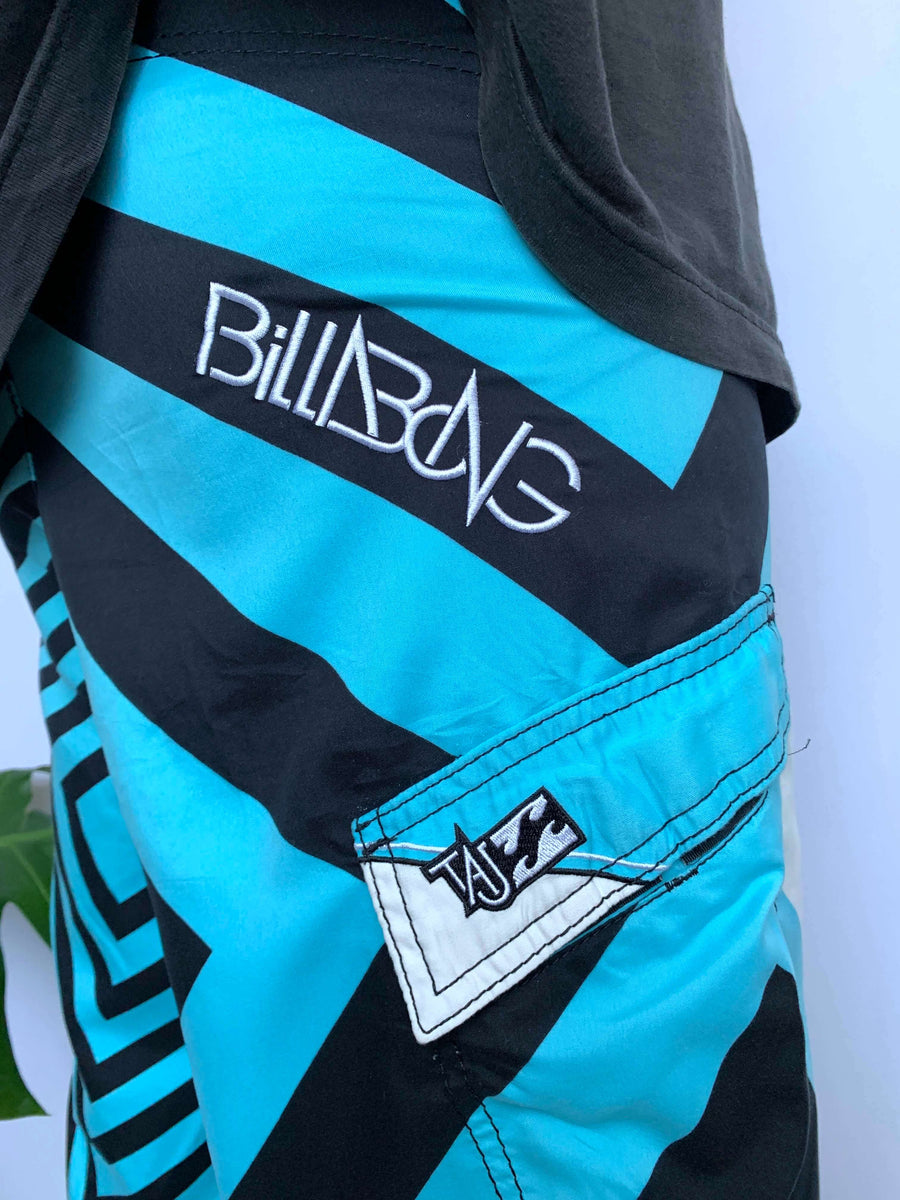 Y2K BILLABONG TAJ BURROW SIGNATURE BOARDIES - W30