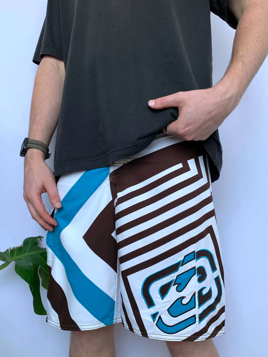 Y2K BILLABONG TAJ BURROW SIGNATURE BOARDIES - W30