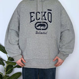 BAGGY VINTAGE ECKO EMBROIDERED HOODIE - XXL