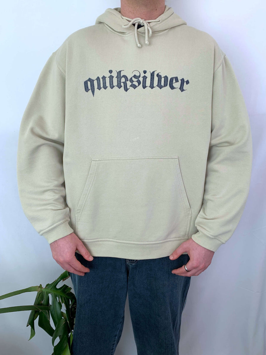 VINTAGE QUIKSILVER BIG SPELLOUT HOODIE