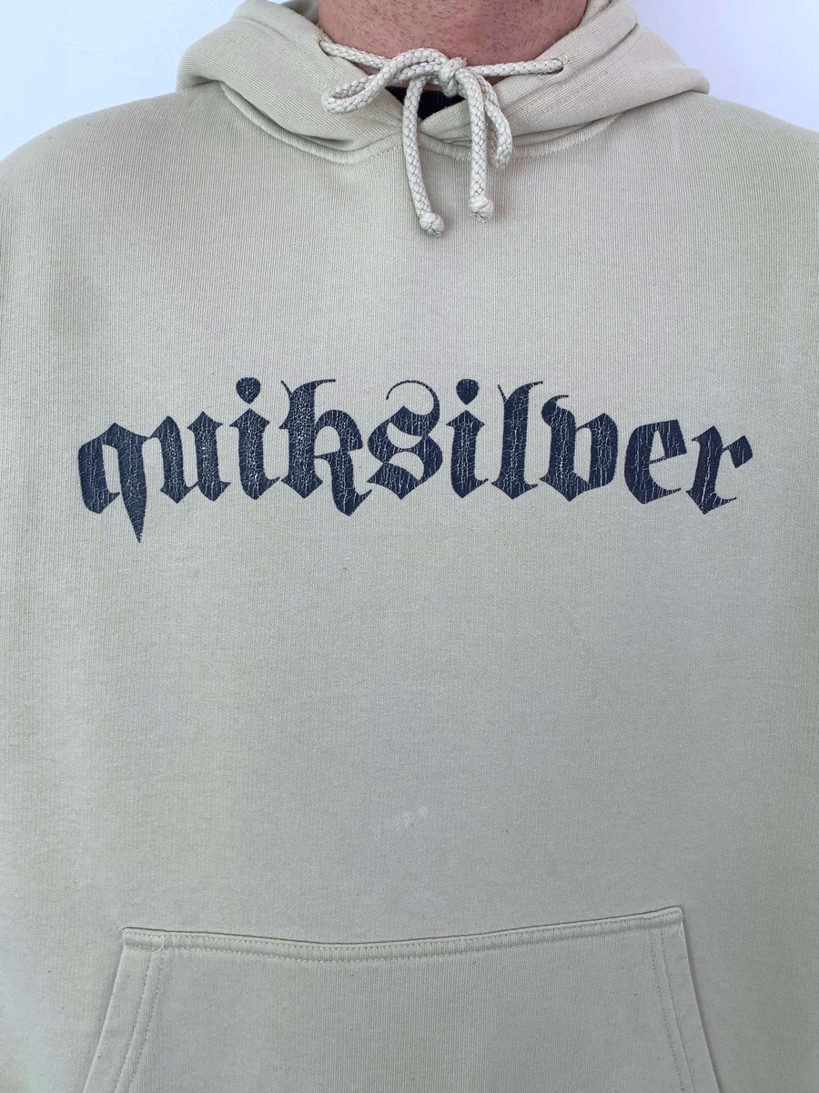 VINTAGE QUIKSILVER BIG SPELLOUT HOODIE