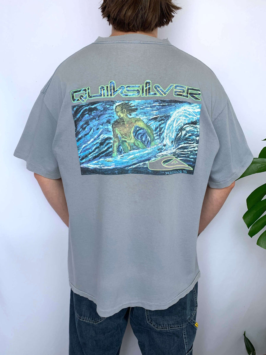 RARE 1994 QUIKSILVER SURFER GRAPHIC TEE - XL