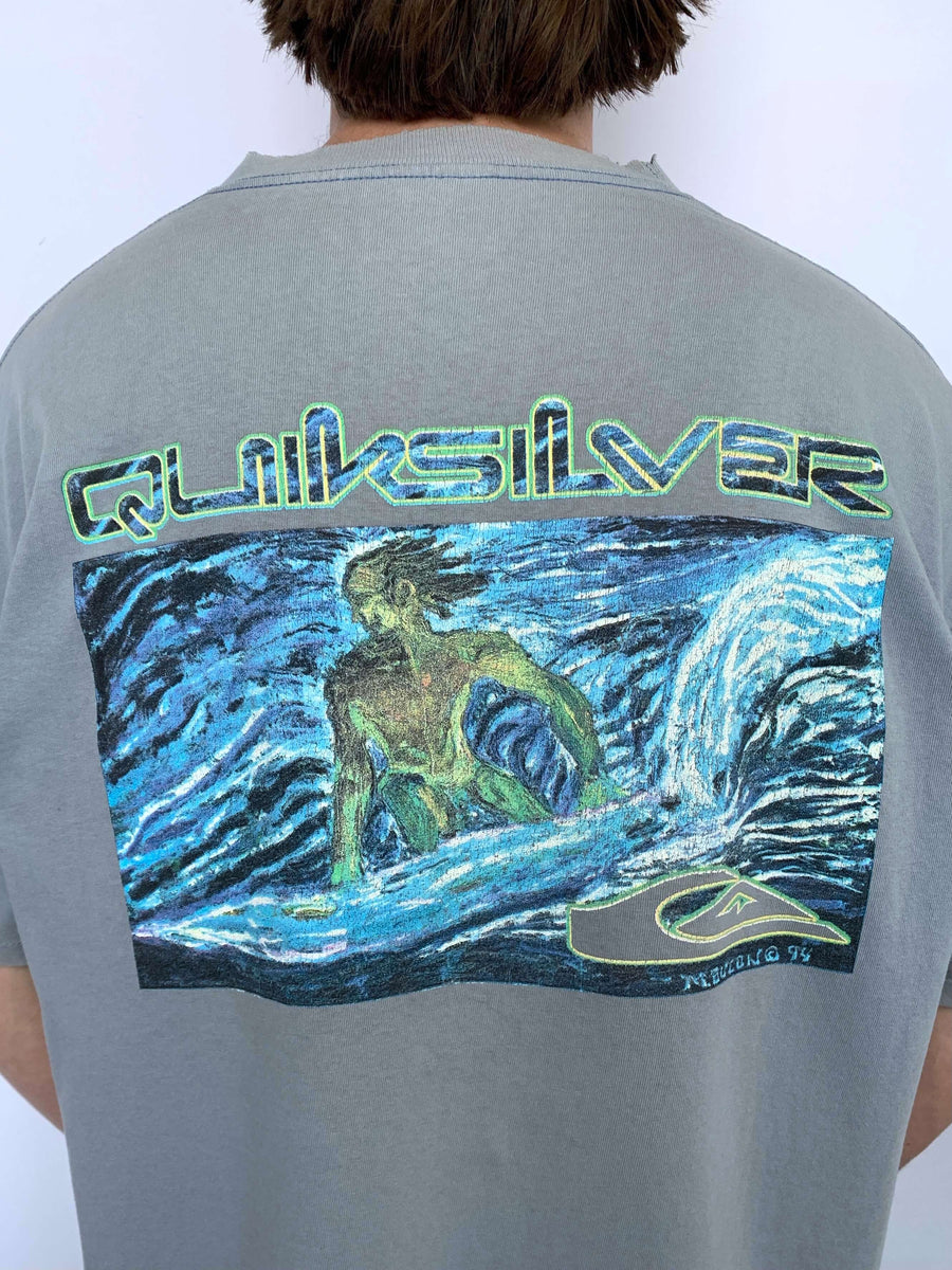 RARE 1994 QUIKSILVER SURFER GRAPHIC TEE - XL