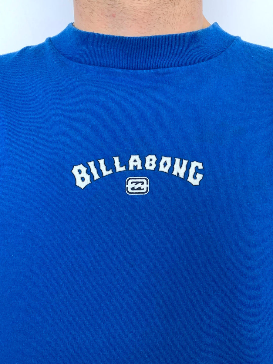 VINTAGE BILLABONG BIG SPELLOUT LONG SLEEVE TEE - L