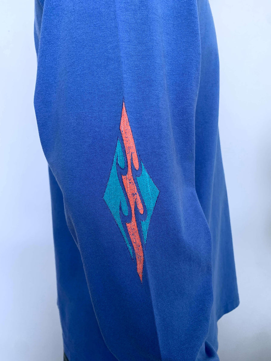 RARE 90S BILLABONG SLEEVE GRAPHIC TURTLENECK - L