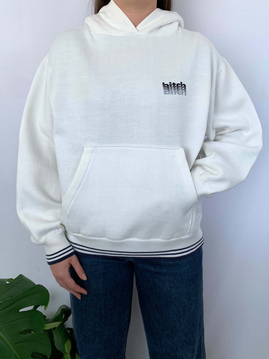 90S BITCH SKATEBOARDS EMBROIDERED HOODIE