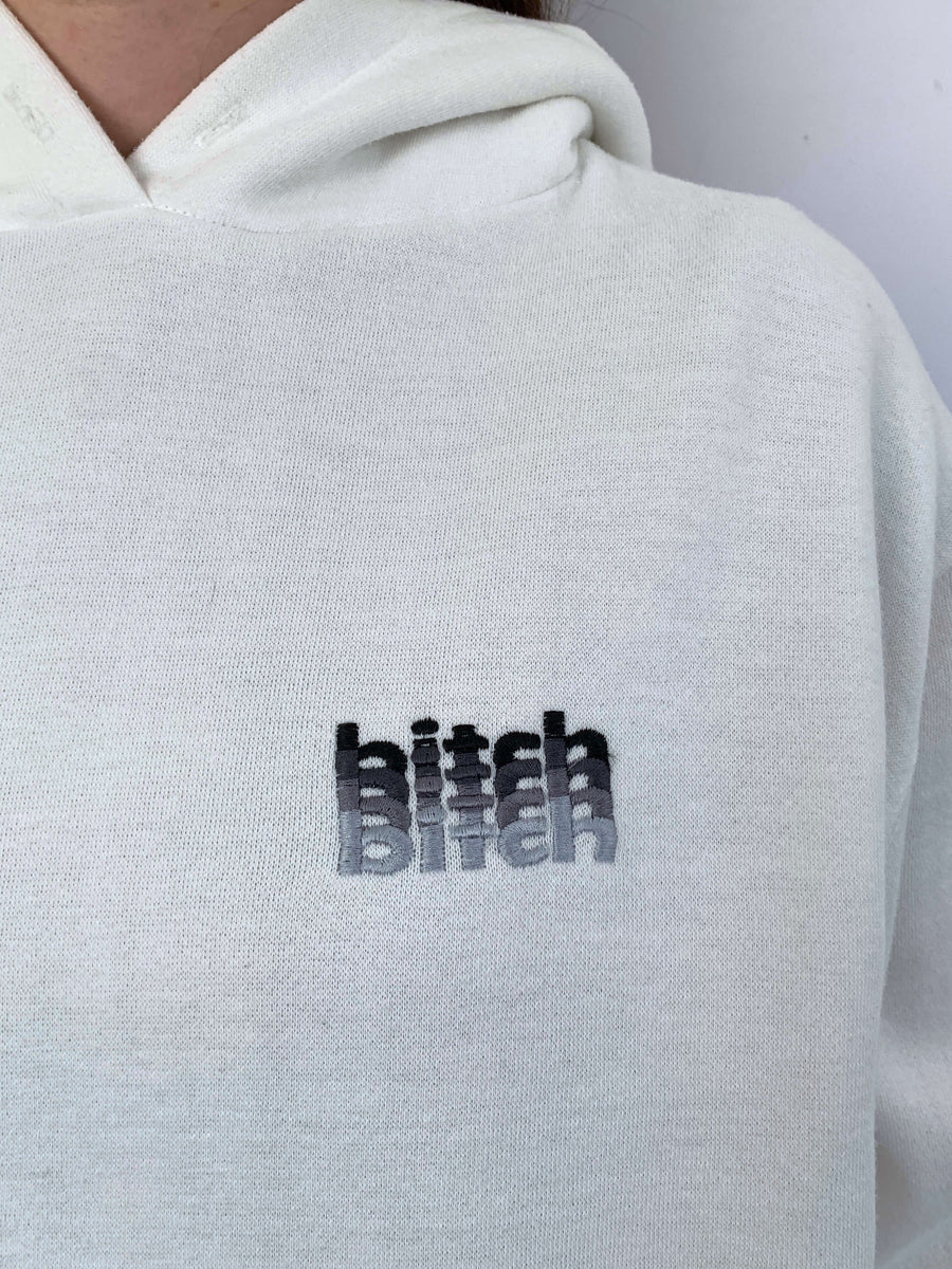 90S BITCH SKATEBOARDS EMBROIDERED HOODIE
