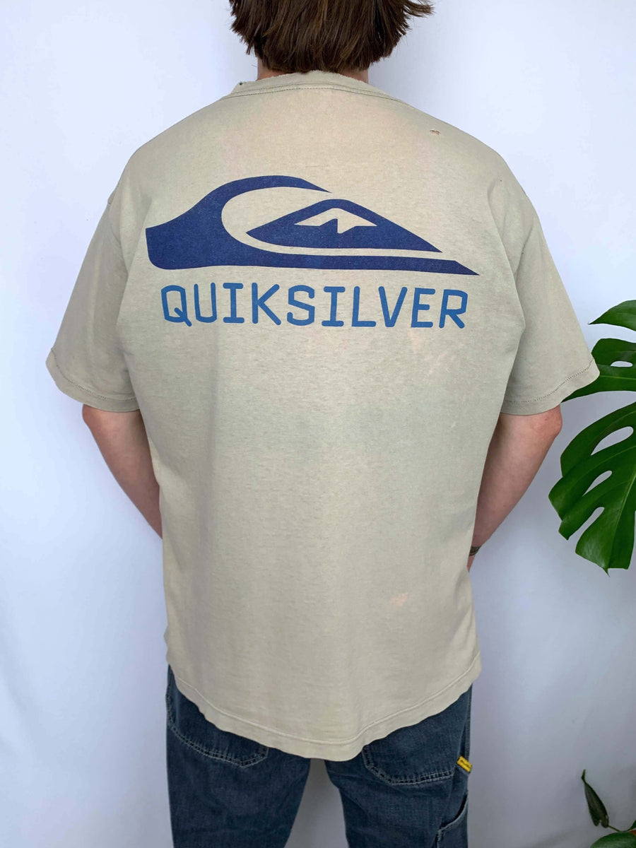 90S QUIKSILVER HUGE LOGO TEE - L/XL