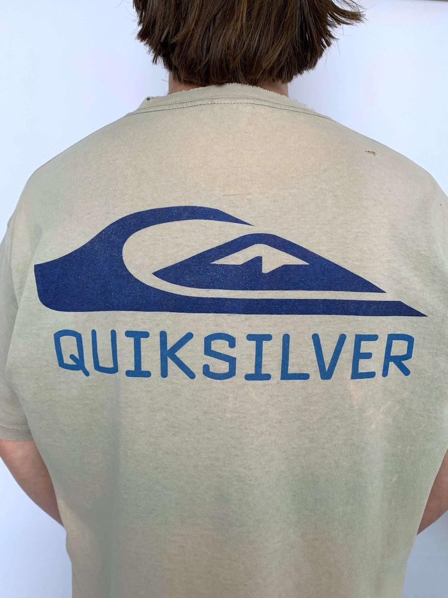 90S QUIKSILVER HUGE LOGO TEE - L/XL