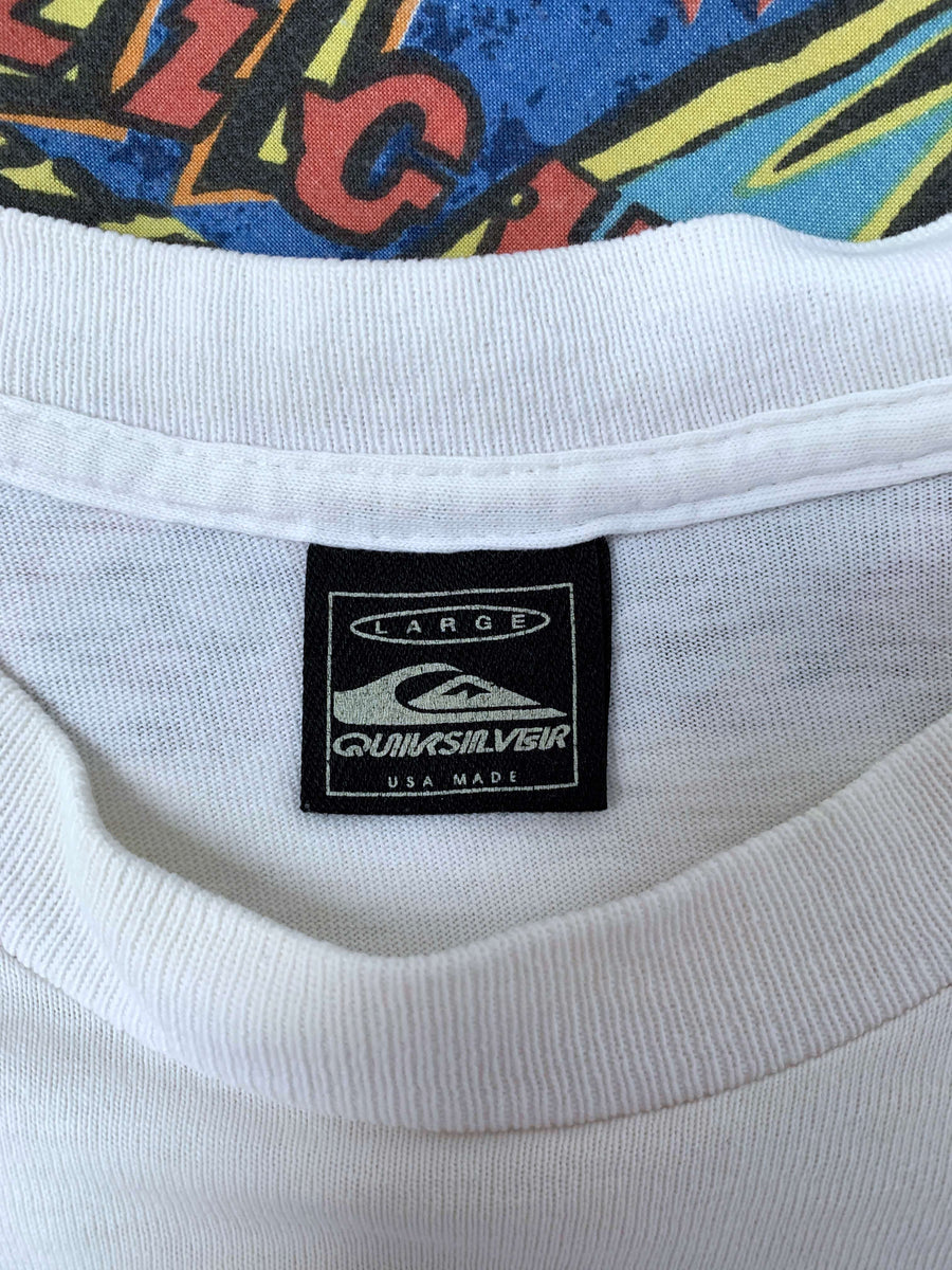 90S QUIKSILVER SURFER GRAPHIC TEE - L/XL