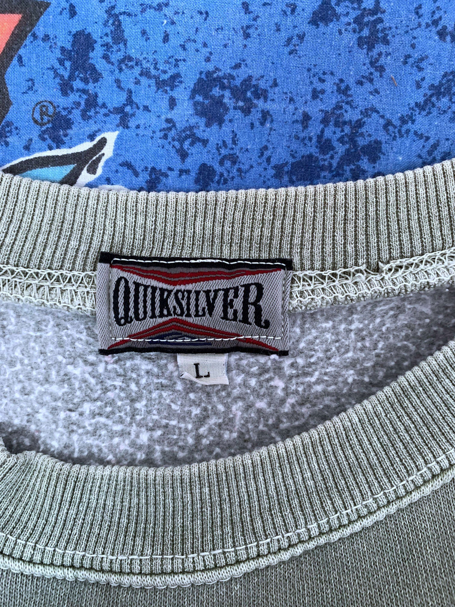 RARE 90S QUIKSILVER BIG LOGO CREWNECK - XL