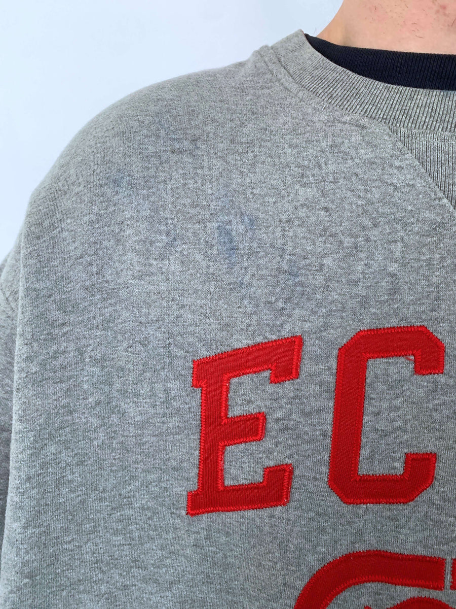 BAGGY VINTAGE ECKO SPELLOUT/LOGO CREWNECK - XXL