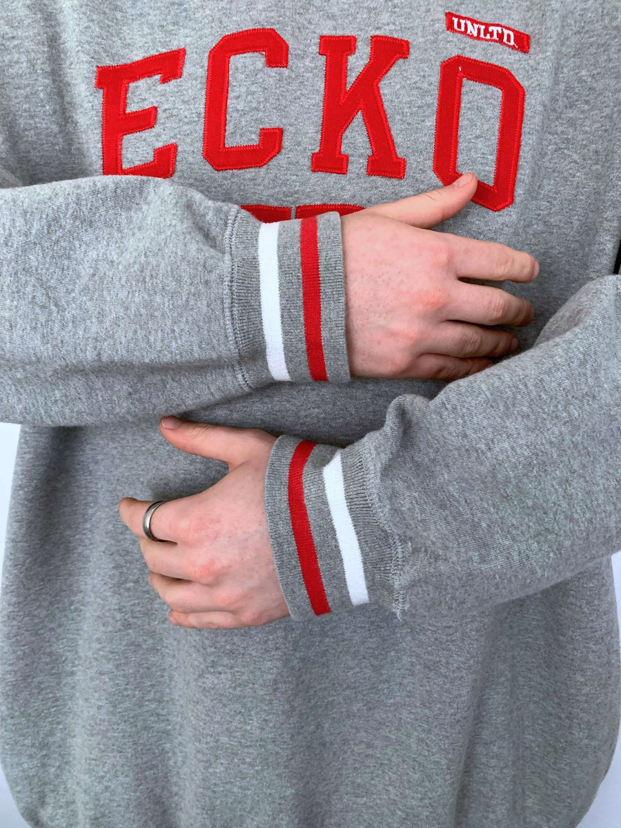 BAGGY VINTAGE ECKO SPELLOUT/LOGO CREWNECK - XXL