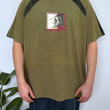 VINTAGE QUIKSILVER MESH PANELS SURFER TEE - XL