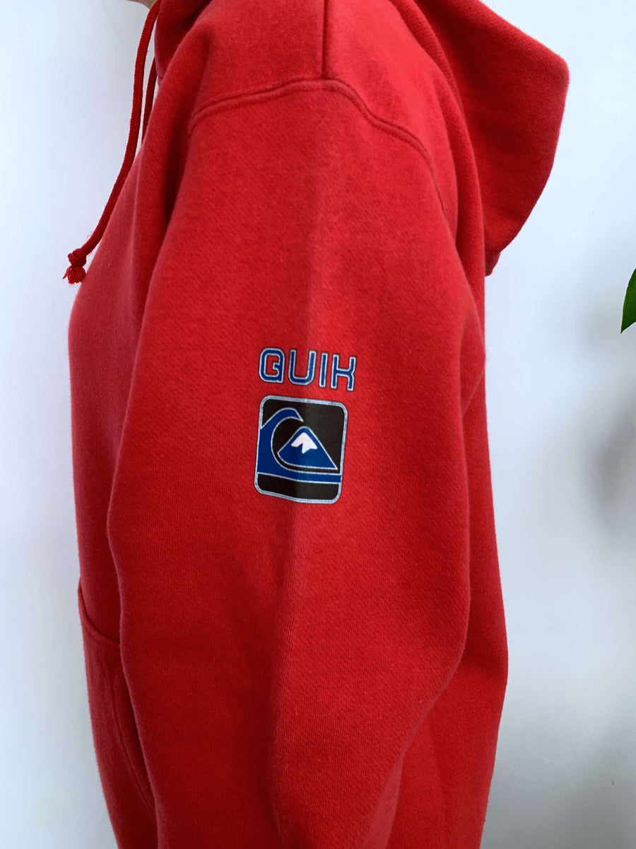 VINTAGE QUIKSILVER 'QUIK69' HOODIE - M