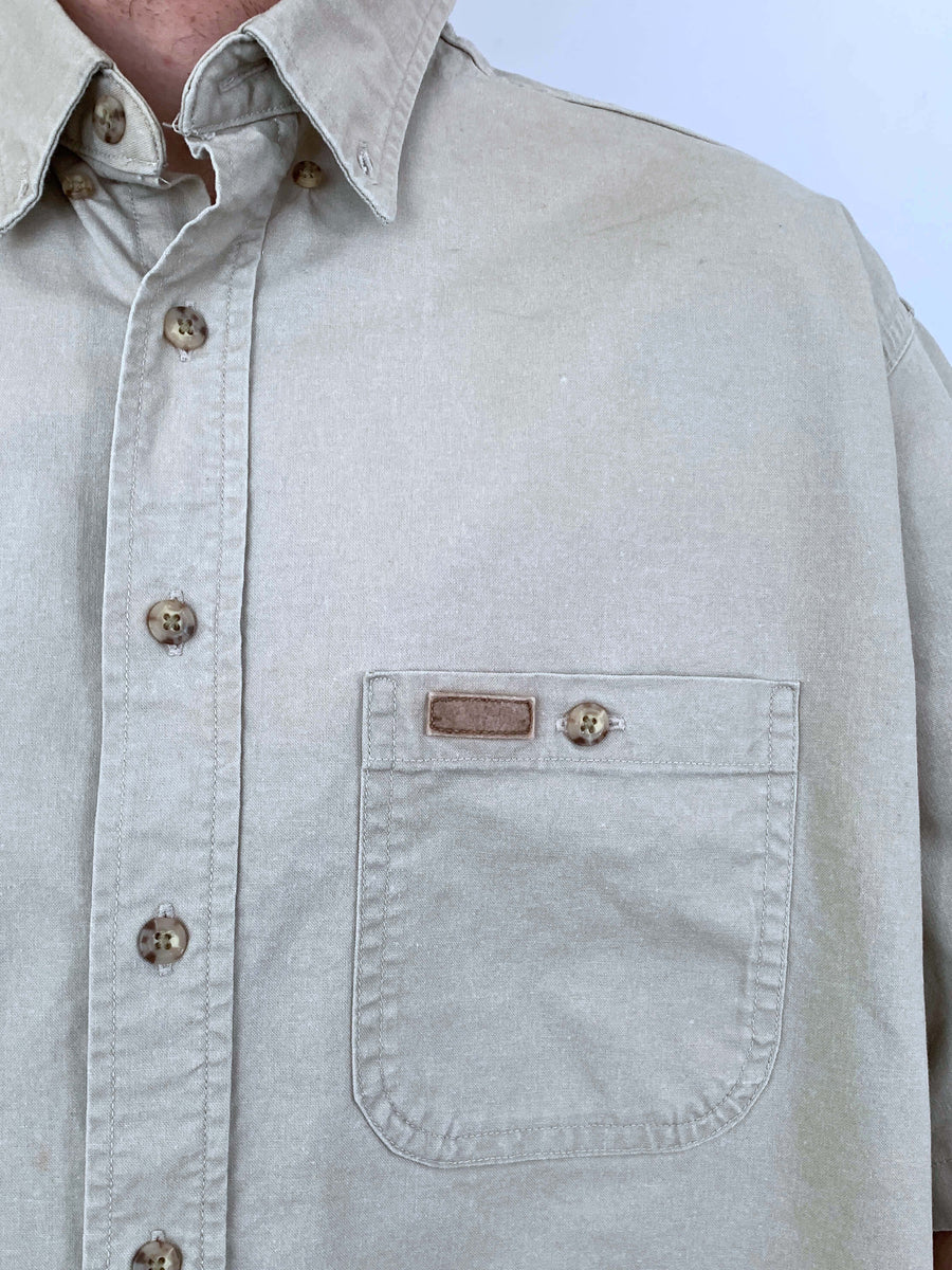 THICK VINTAGE CARHARTT WORKWEAR BUTTON UP