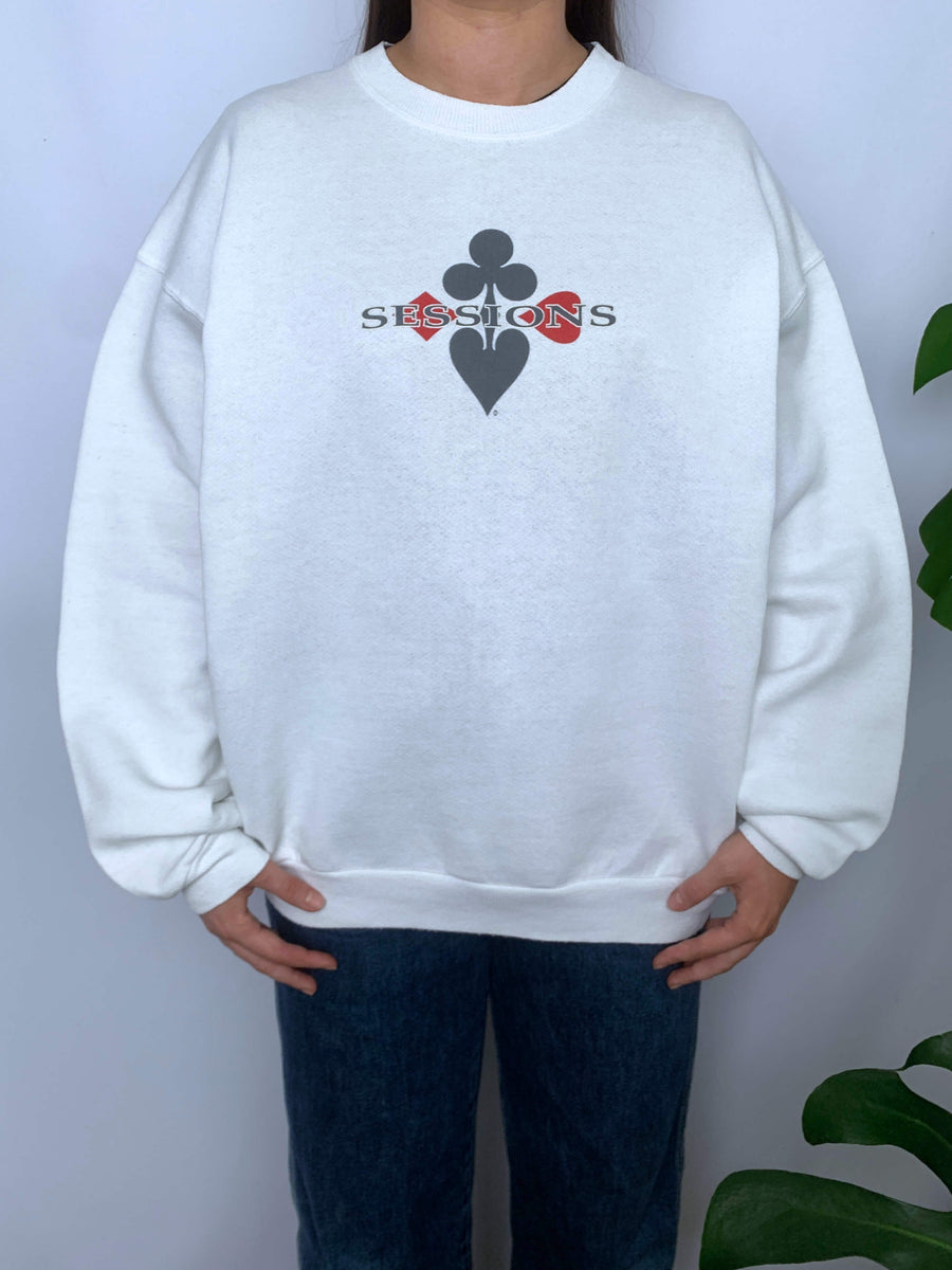 90S SESSIONS FRONT HIT CREWNECK - M/L