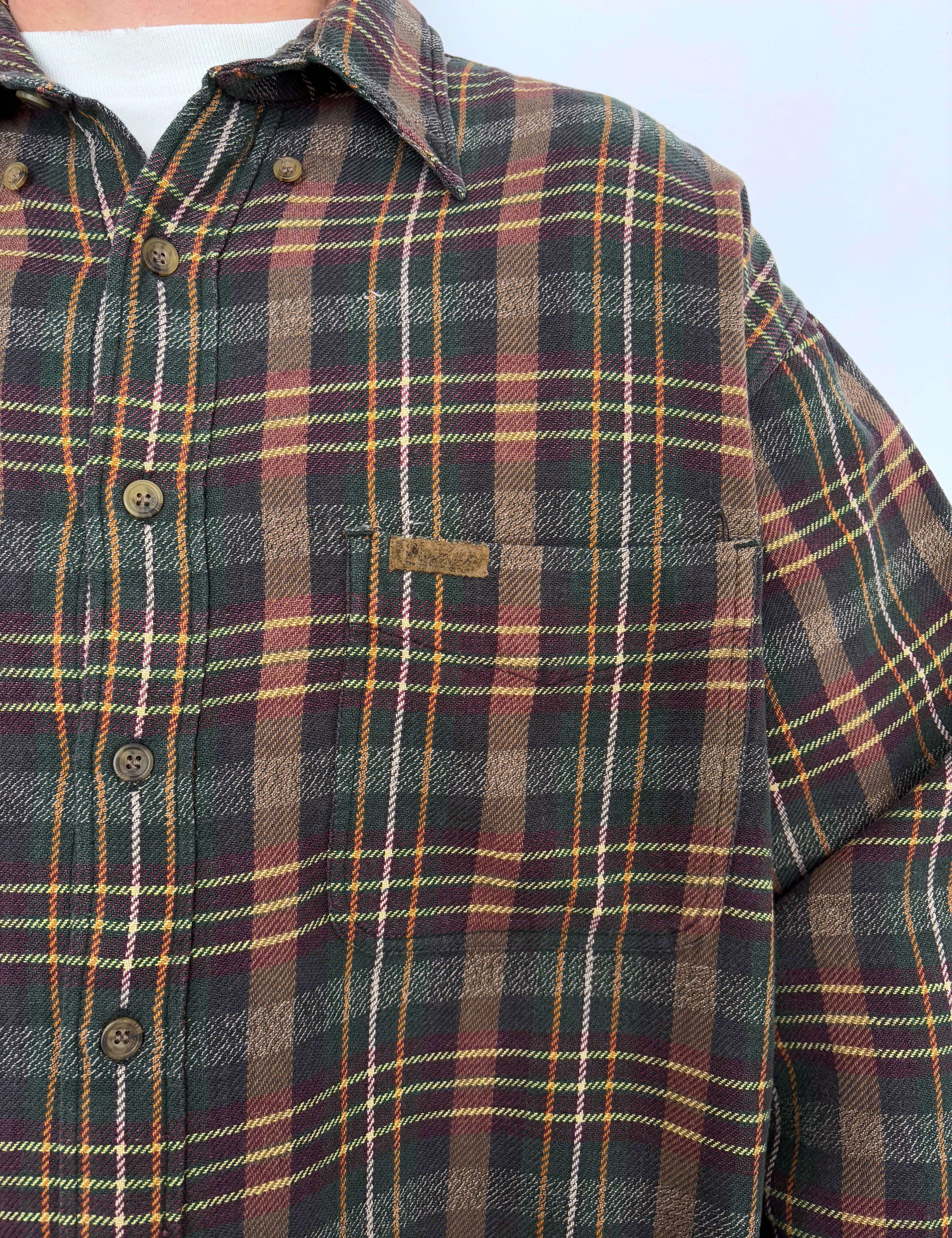 THICK VINTAGE WOOLRICH FLANNEL - XL