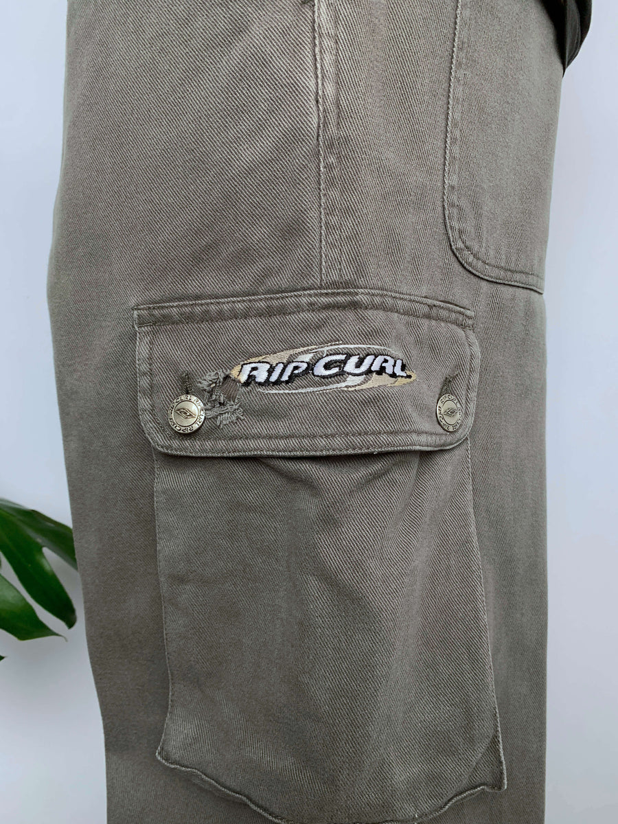 ULTRA RARE 90S RIP CURL EMBROIDERED CARGO PANTS