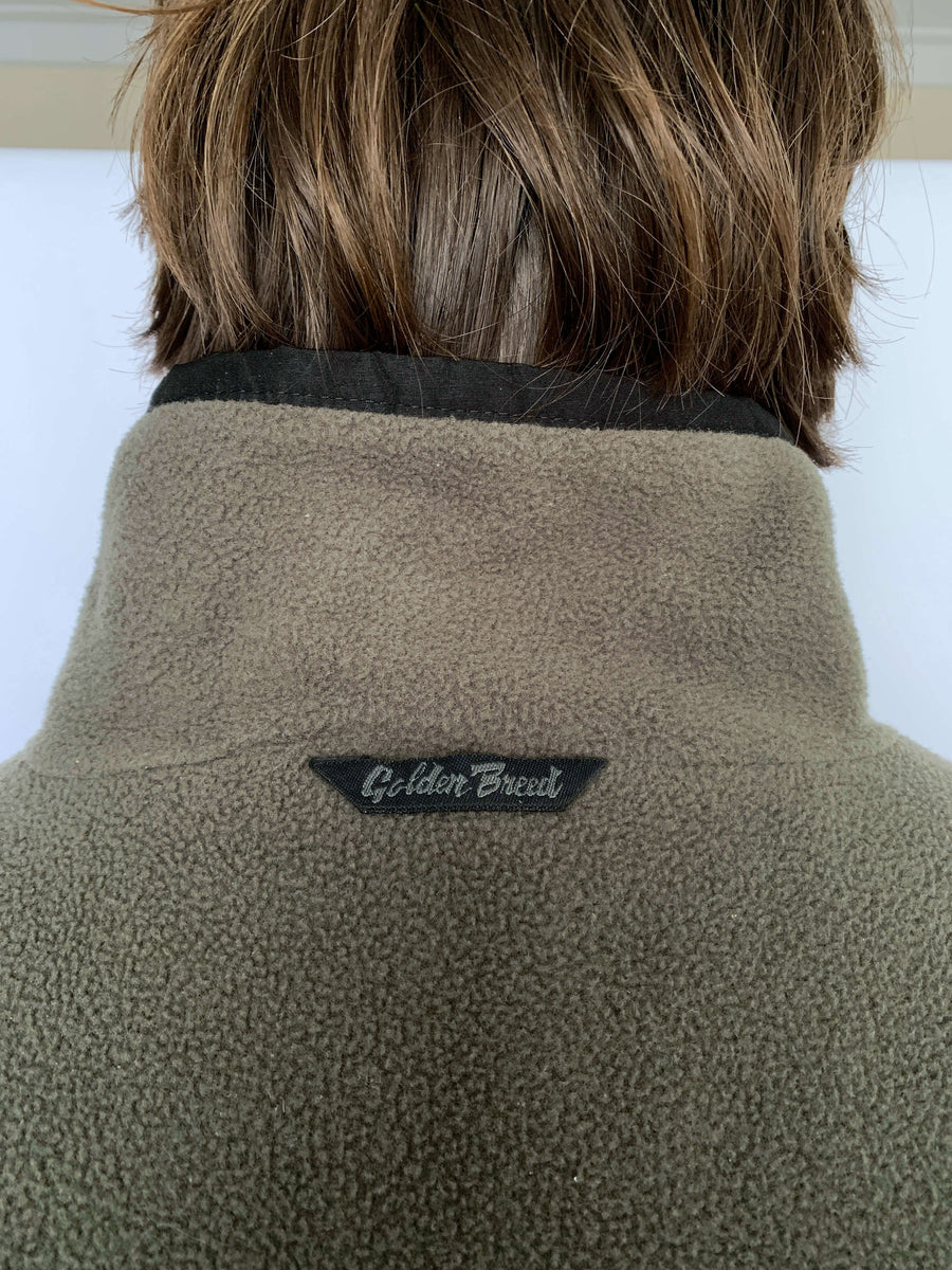 OLD SCHOOL GOLDEN BREEN REVERSIBLE FLEECE VEST - XL