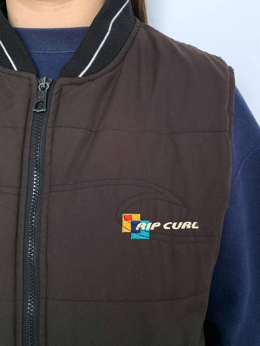 90S RIP CURL PUFFER STYLE VEST - 10