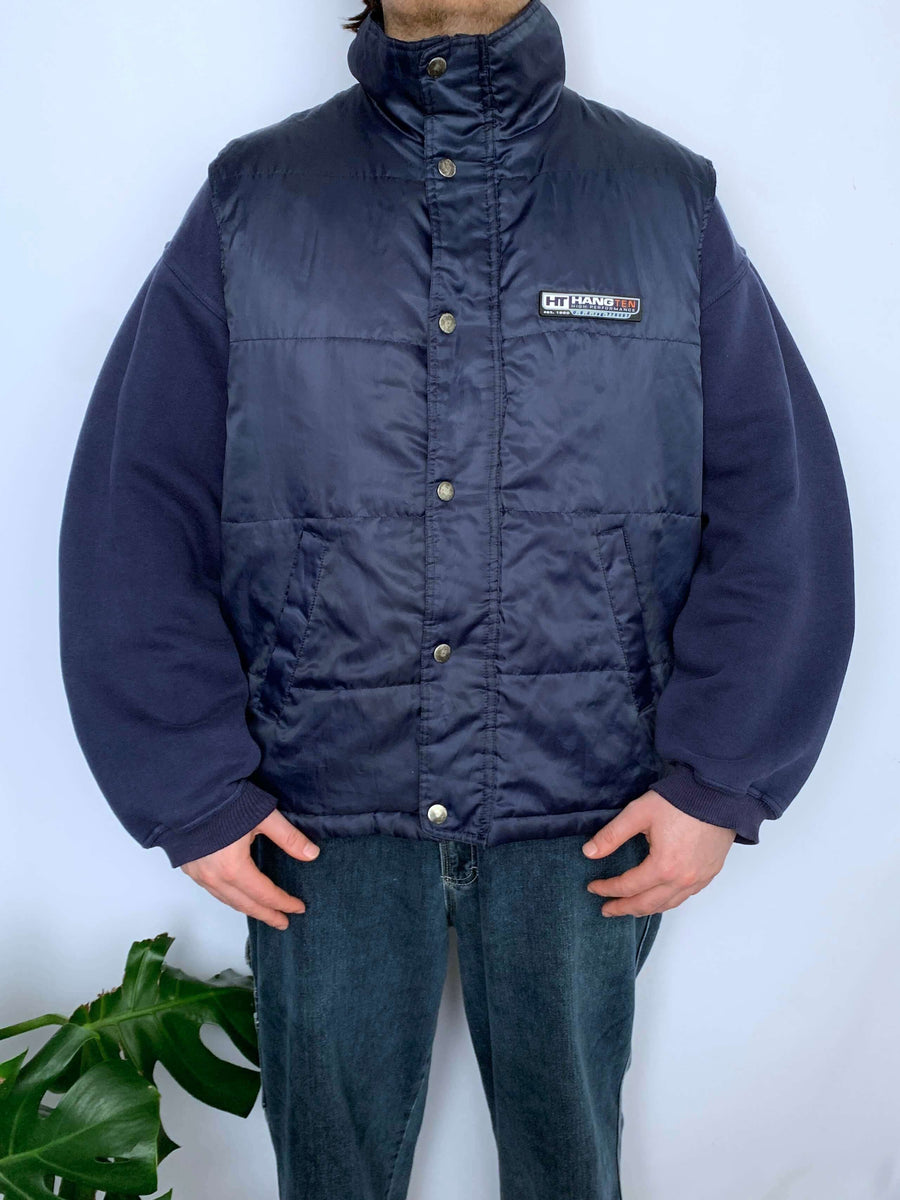 VINTAGE HANG TEN PUFFER VEST - L/XL