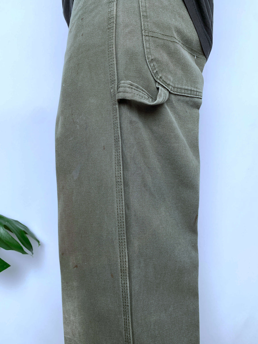 ARMY GREEN DICKIES CARPENTERS - W33/34