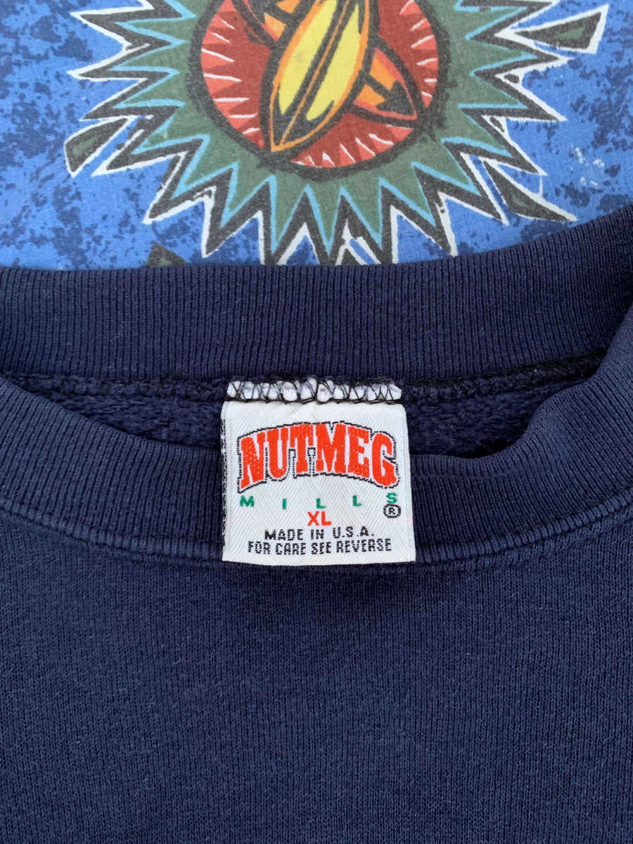 VINTAGE NOTRE DAME EMBROIDERED CREWNECK - L