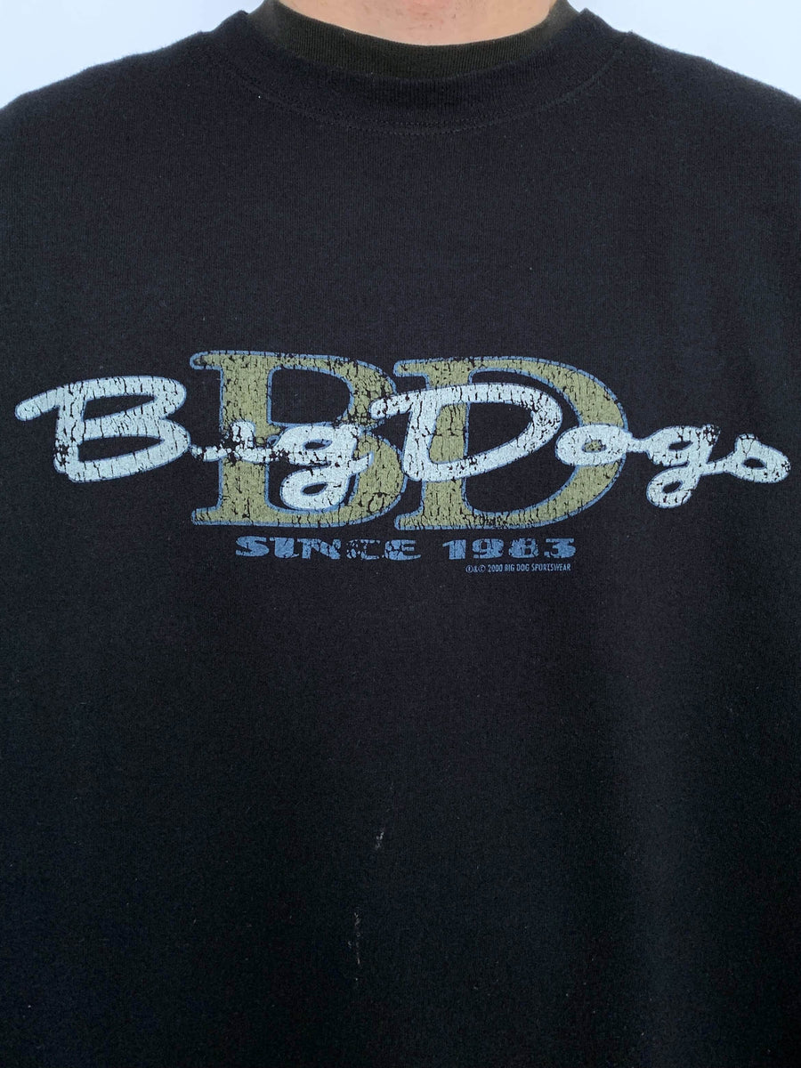 2000 BIG DOGS GRAPHIC CREWNECK - L