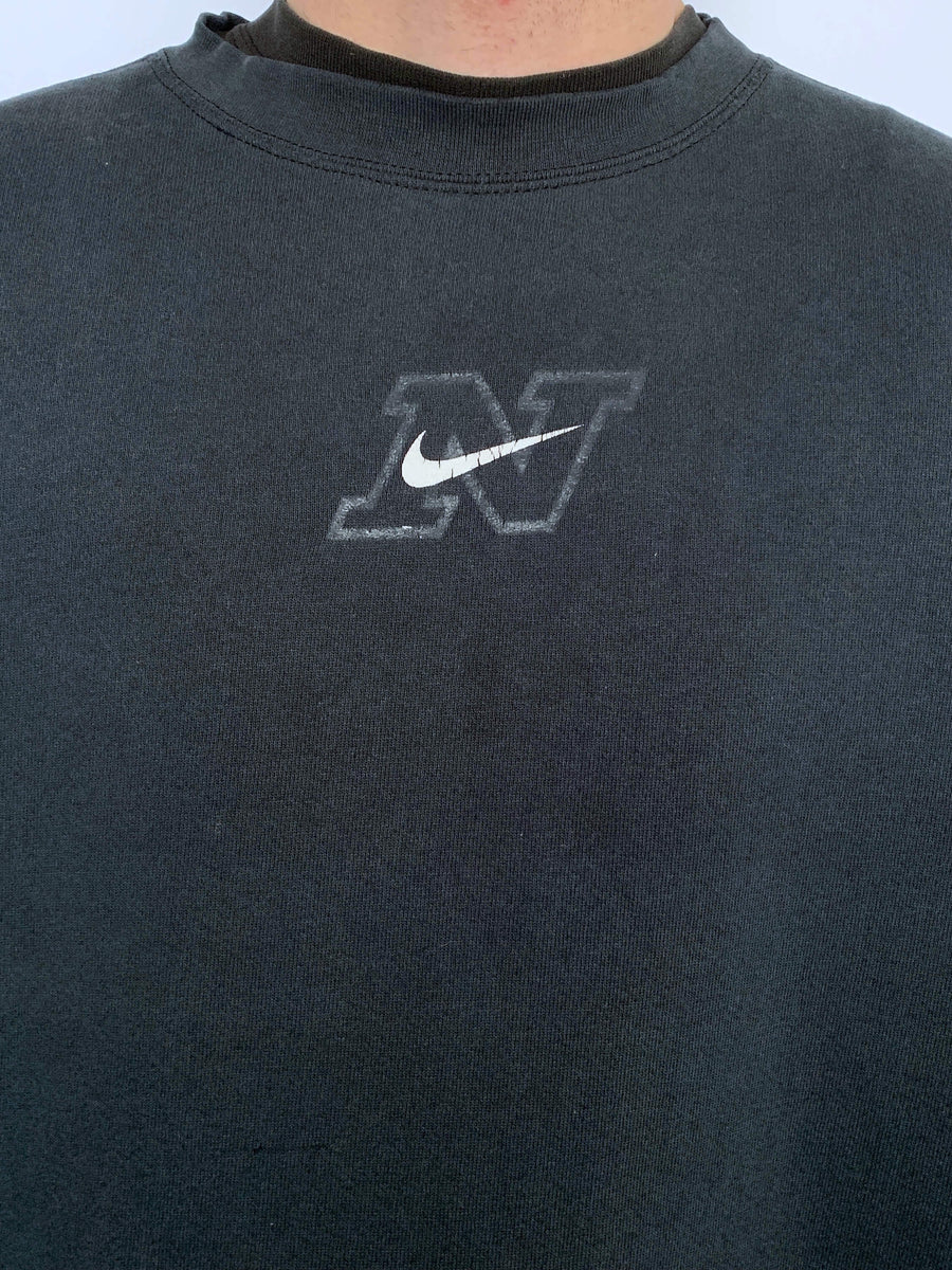 FADED 90S NIKE FRONT HIT CREWNECK -