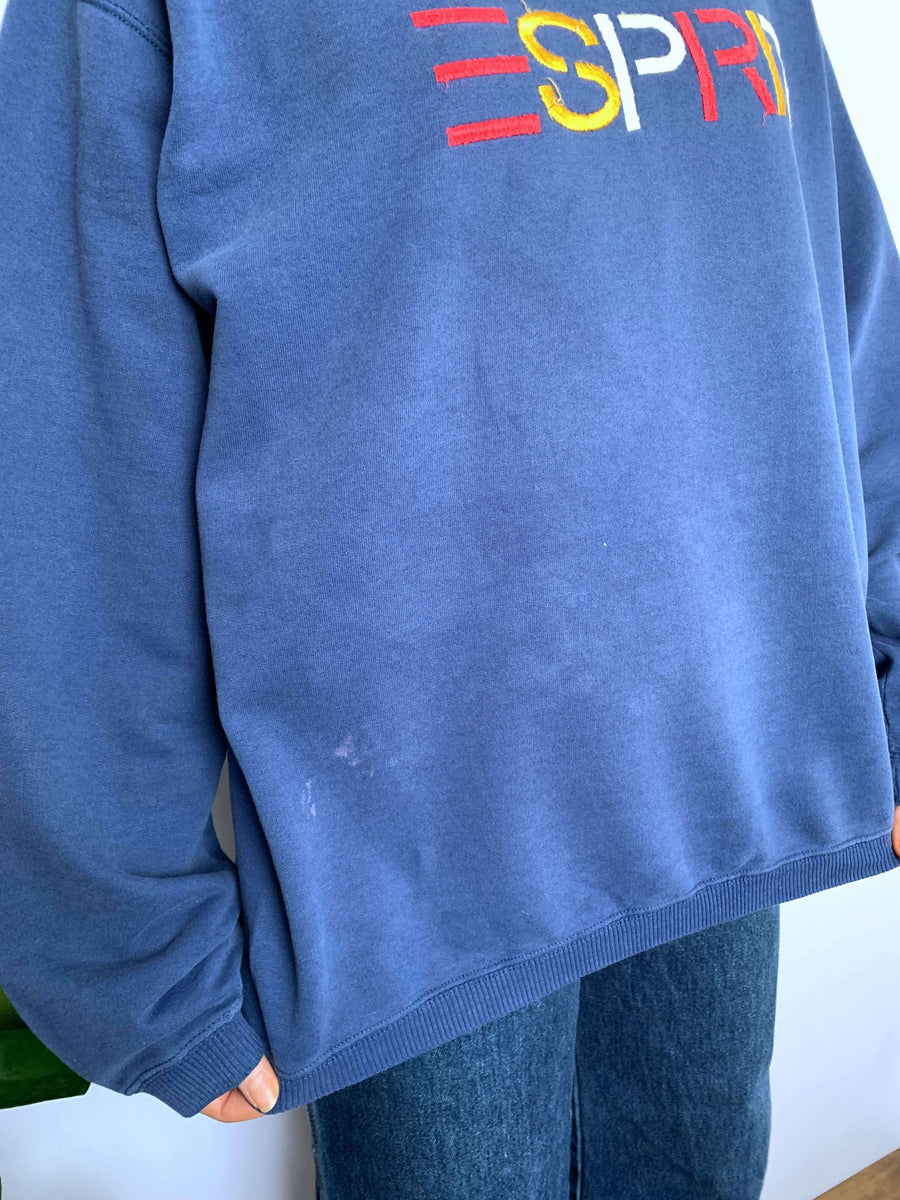 VINTAGE ESPRIT EMBROIDERED SPELLOUT CREWNECK - M/14