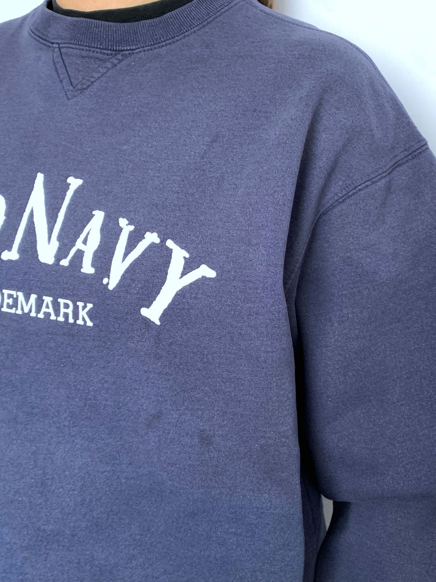 VINTAGE OLD NAVY SPELLOUT CREWNECK - 8