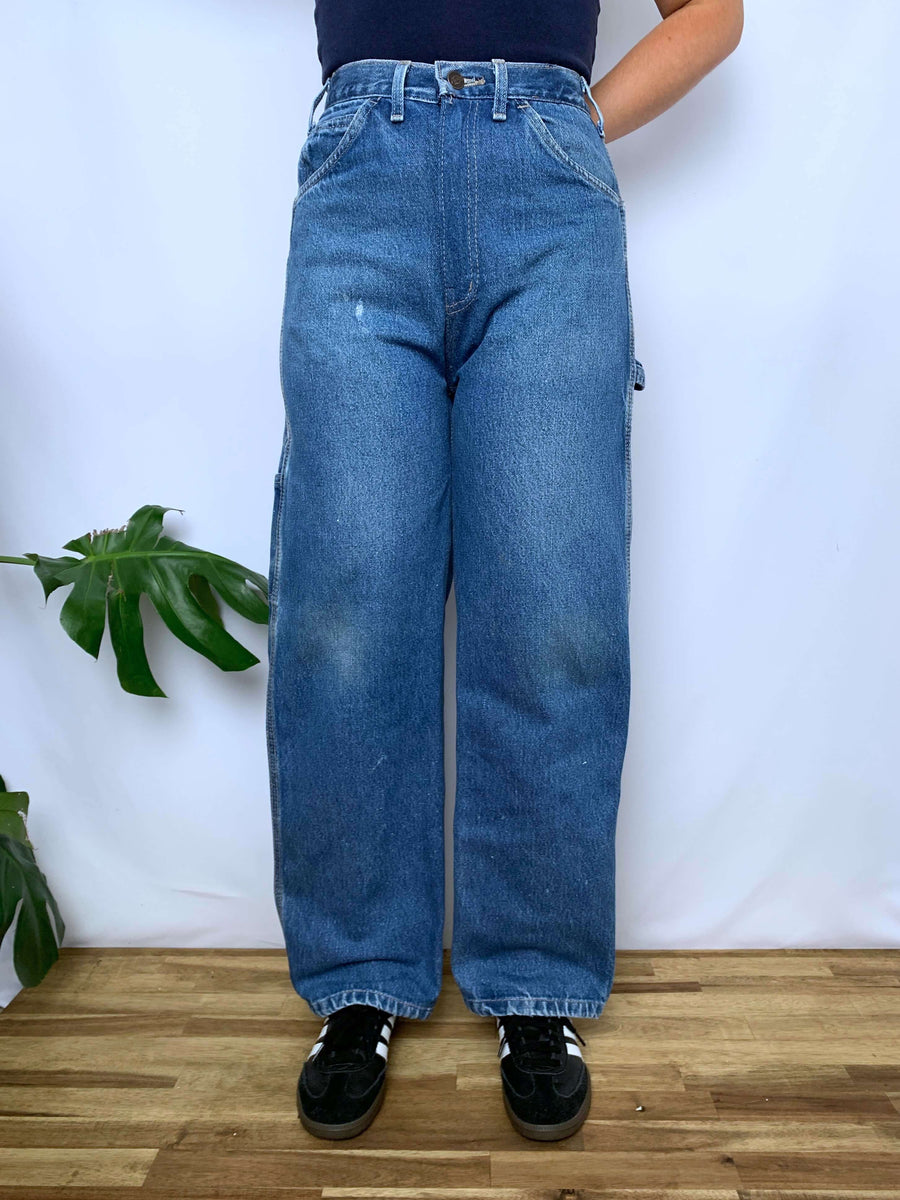 DARK WASH DICKIES CARPENTER JEANS - W30