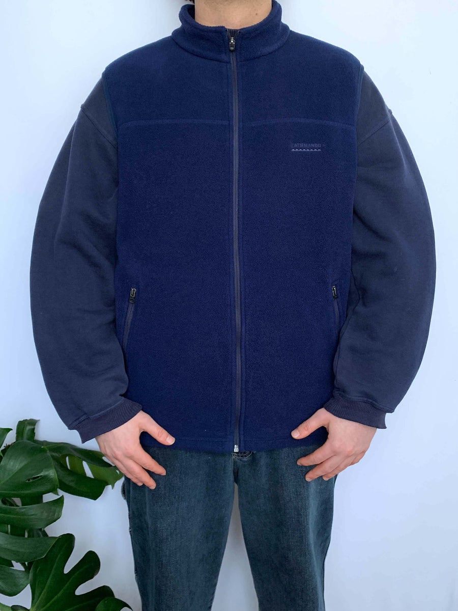 VINTAGE KATHMANDU FLEECE VEST - L