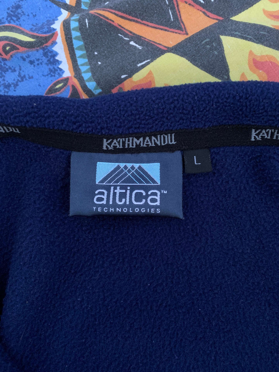 VINTAGE KATHMANDU FLEECE VEST - L