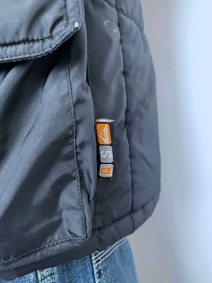RARE VINTAGE QUIKSILVER PUFFER VEST - L