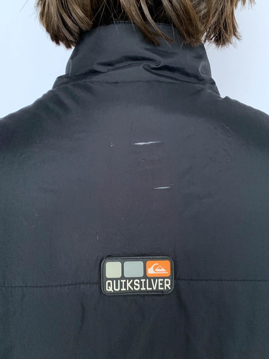 RARE VINTAGE QUIKSILVER PUFFER VEST - L