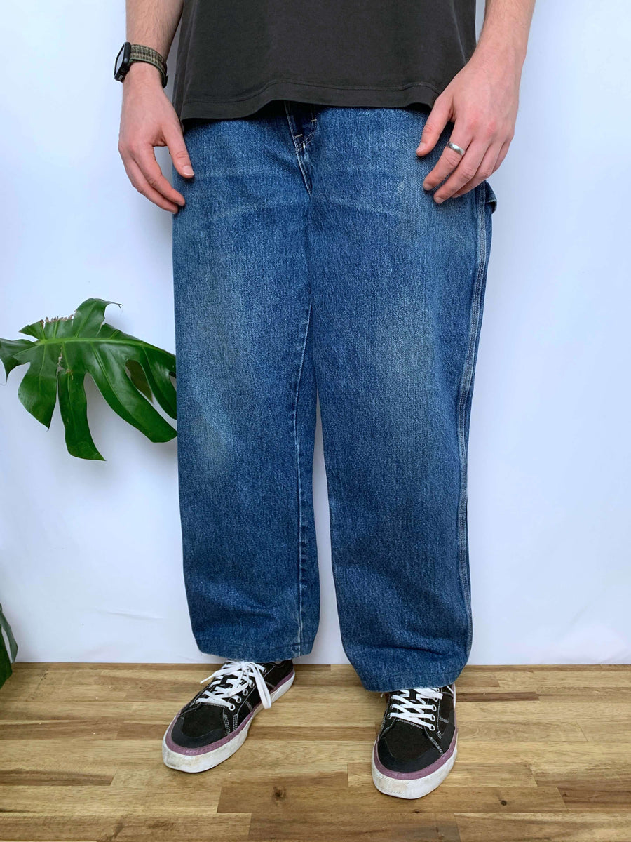 DARK WASH DICKIES CARPENTER JEANS - W34/35